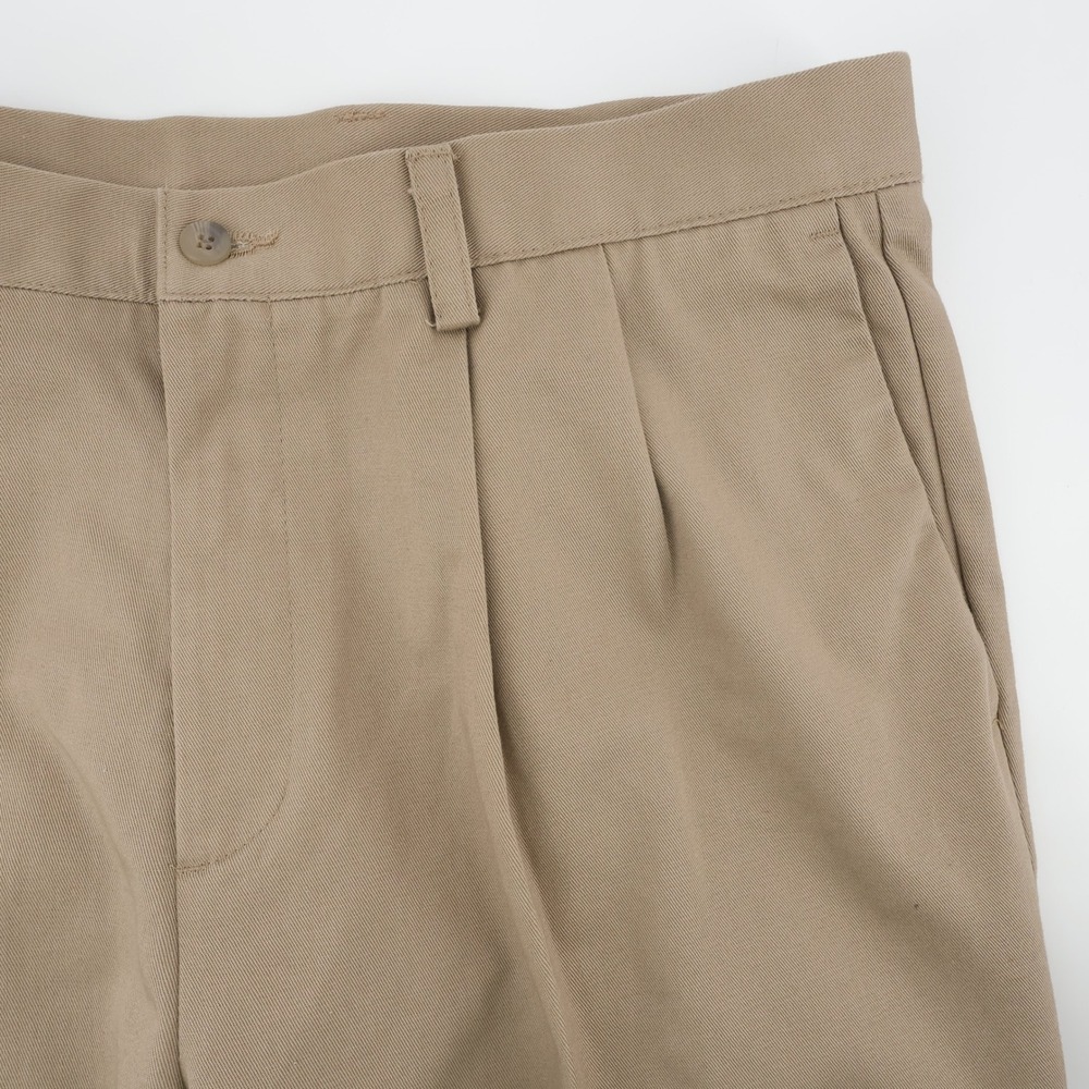 NEW Dockers Pleated Relaxed Fit Chino Pants Khaki  Mens 38x29